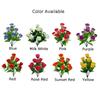 Luxurious Artificial Silk Rose Bud Bunch for Wedding Bouquets and Home Decor