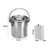 5L 220/110V Stainless Steel Milker For Farm Cows Goats Vacuum Pump Bucket Pasture Cow Sheep Milker Electric Milking Machine