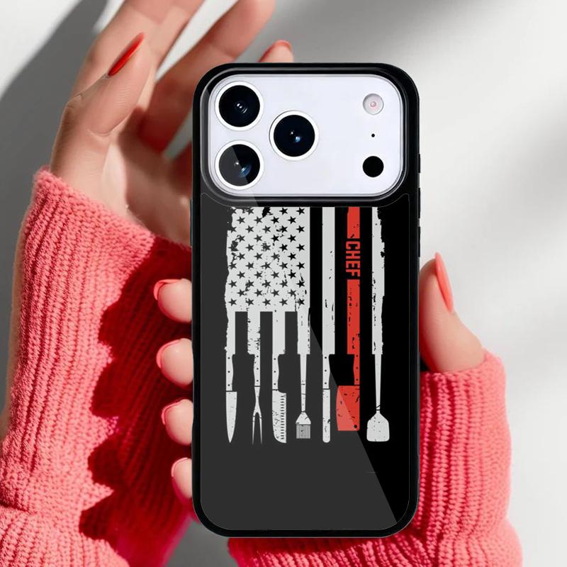 Cooking Chef Knives Phone Case for iPhone 17 16 15 14 13 Pro Max Back Cover for 12 11 Pro Coque
