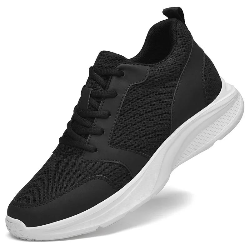 Men Casual Sneakers Elevator Shoes Summer Fashion Breathable Mesh Heightening Shoes For Men 8CM 6CM Tenis Masculino Para Hombre
