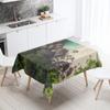 Creative Plant Love Printing Tablecloth Scenic  Camping  Antifouling Waterproof Table Home Decoration