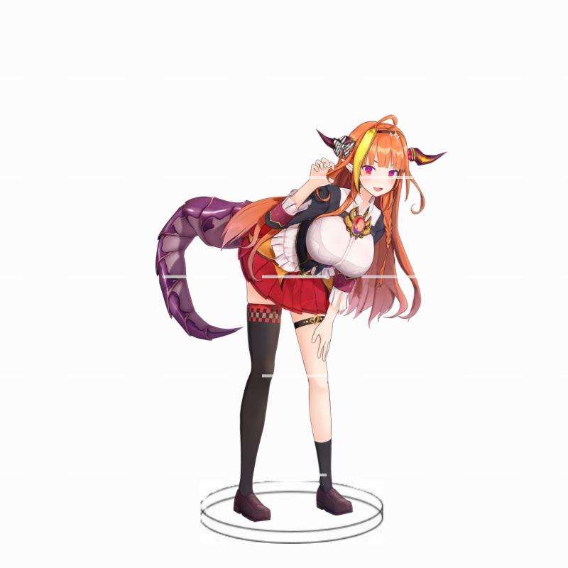 Animation Hololive anchorwoman acrylic insert card white blowing snow summer color festival animation peripheral decoration