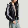 adidas Original Damen Kunstlederjacke Pad Warm Sportlich Kapuze Reißverschluss Baumwollmantel Damenjacken KU6857