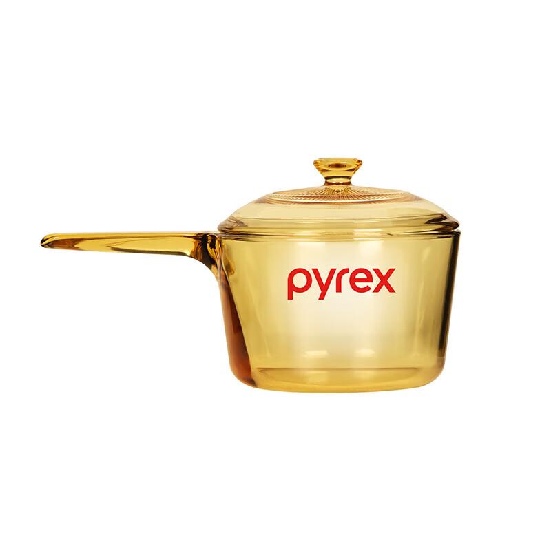 PYREX Corning Belle Transparent Glass Pot with Handle