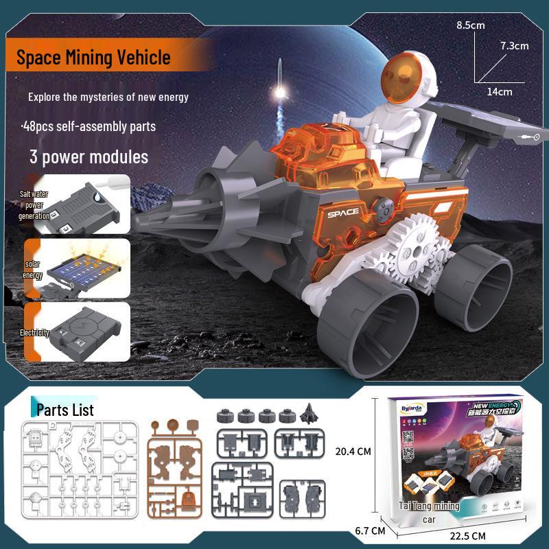 Solar-Powered Mechanical Dog & Cow Educational Toy Kit for Boys Ages 8-9
