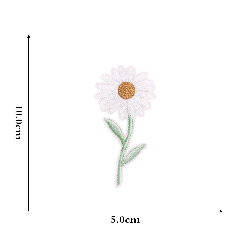 „Autocolante de broderie cu margarete mici pentru articole de îmbrăcăminte și manuale de bricolaj”