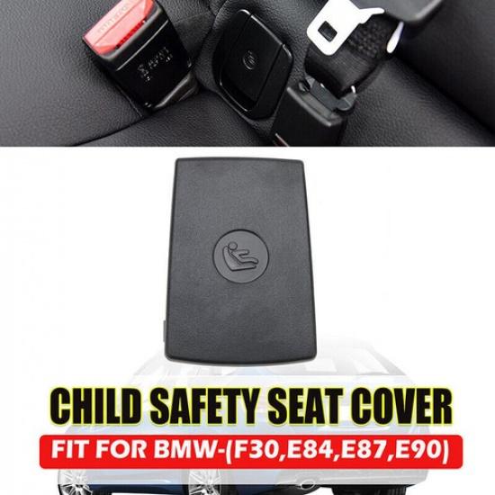 Rear Child Seat Safe Anchor ISOFix Cover Flap Black For BMW E84 E87 E90 /F30 F35