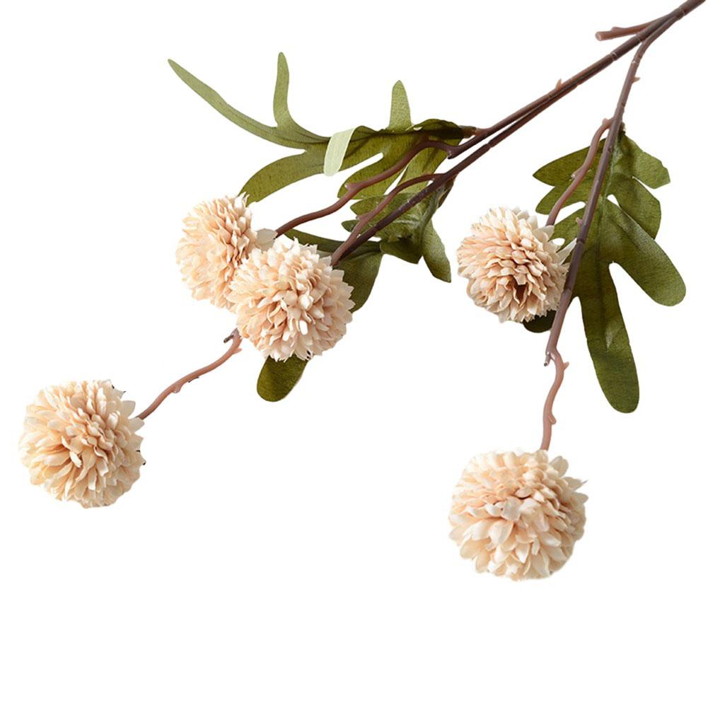 Silk Flower Artificial Plant Blue Brown Home Decoration 5 Heads Artificial Plant Hotel Decoration Orange Purple