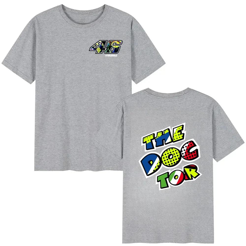 2025 Pánské tričko Ležérní Moto VR 46 GP Motocyklové závody Sportor Rossi Tričko Letní Krátký rukáv 100% Bavlna S-3XL Cool tričko