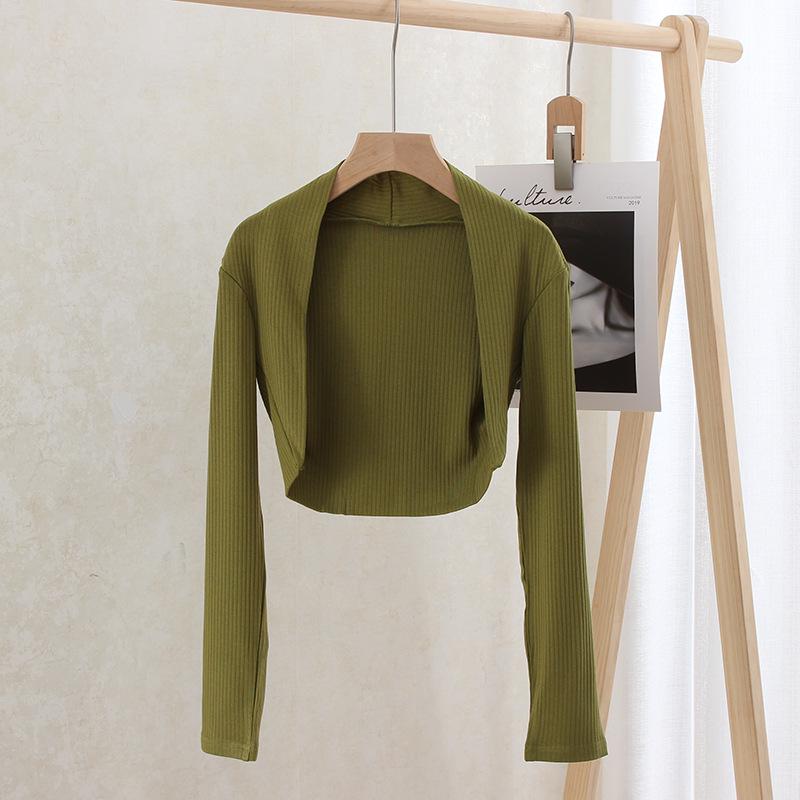 Women's Snowfall Style Cardigan: Lightweight Spring & Autumn Shawl, Cropped Air-Conditioned Jacket, Ballet Dance Camisole.