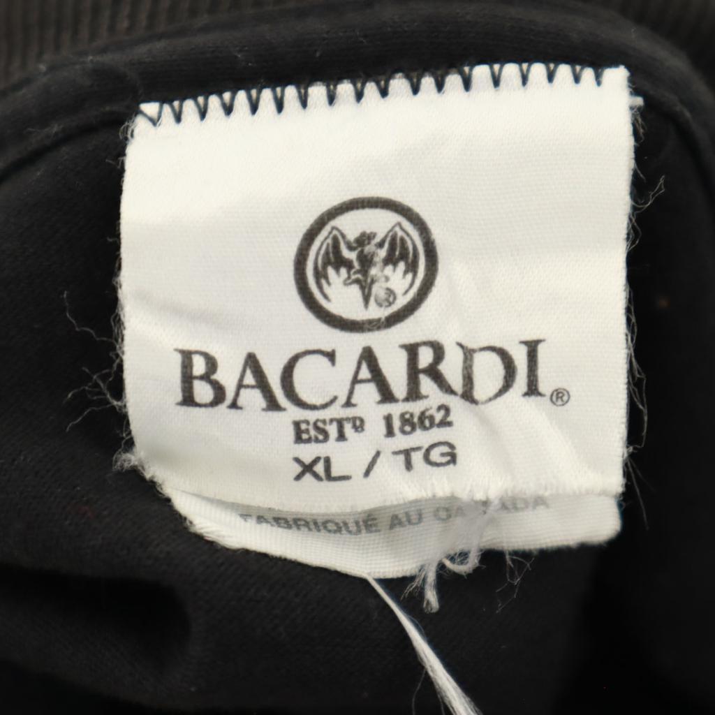 Bacardi Short Sleeve T-shirt XL Black Men's Used