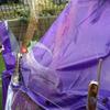 Enhanced Electric Vehicle Motorcycle Rain Poncho with Double Windshield