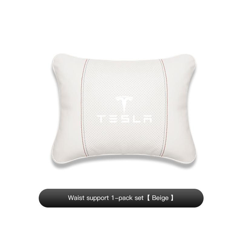 AAAIU1 2025 For Tesla Model 3 Y S X Cybertruck Juguete Coil Highland Suede Car Neck Pillow Headrest Lumbar Support Pillow Spine Protect