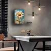 Vintage Metal Flower Sign 20x30cm Rustic Wall Decor for Garden Home