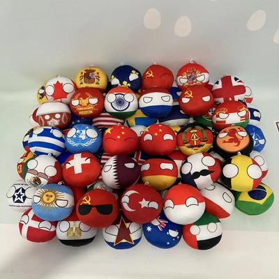Christmas Gifts  Country Ball Plushies 10Cm Polandball Pendant Country Flag Balls Countryball Stuffed Doll