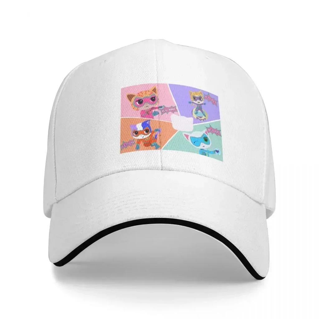 Superkitties Baseball Cap Anime Streetwear Womens Hats Unisexs