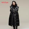 YAYA Women's Mid-Length Loose Duck Down Jacket