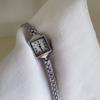 Retro-Style, ExquisitePetite Square-Shaped Thin Strap Women'S WatchBracelet StyleMetal Band ModelProfessional Women'S Watch.