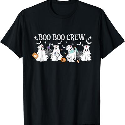 Equipo Boo Boo Fantasma Enfermero Enfermería Halloween Enfermera Espeluznante Camiseta