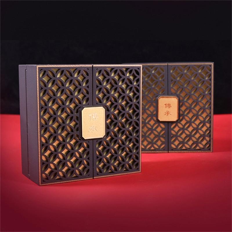 Elegant Black Jewelry Boxes Fancy Cardboard Designs Portable Accessory for Necklace Ring Earring Display and Storage