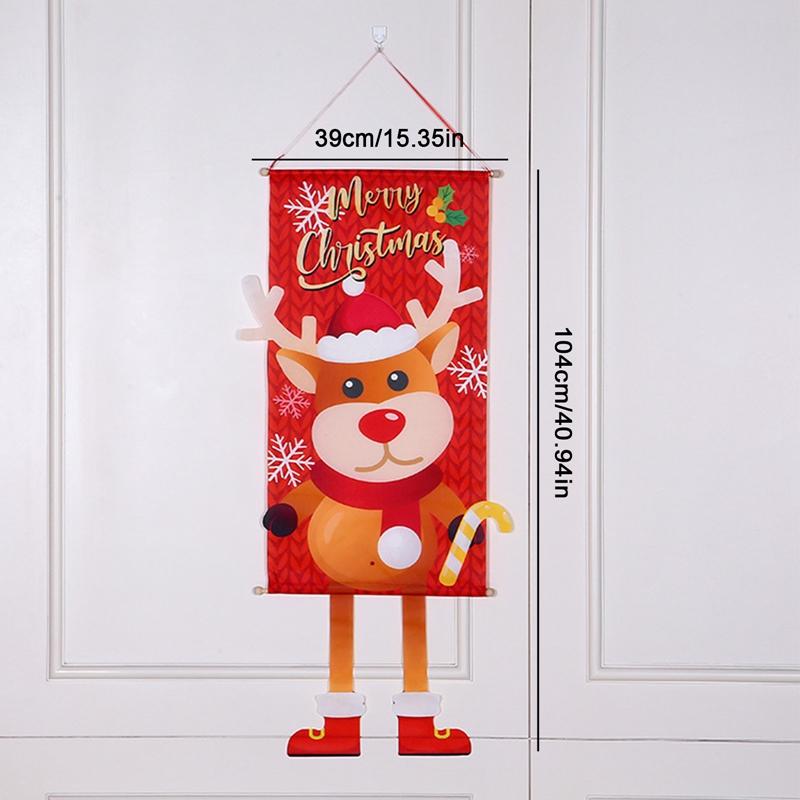 

Рождественский подвесной флаг, баннер на крыльцо, рождественские украшения для дома 2024 года, рождественские подарки, новогодний декор Navidad 2024 S