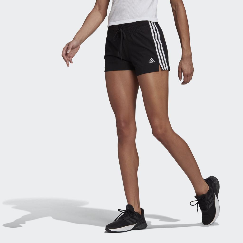 adidas ESSENTIALS SLIM 3 STRIPES SHORTS Women's Black GM5523