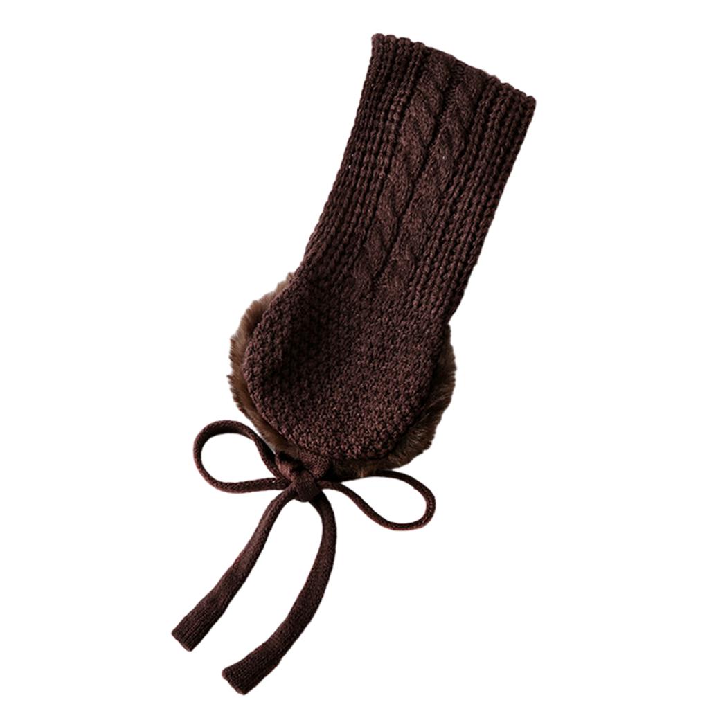 Miękka Elastyczna Zimowa Ciepła Opaska na Uszy z Warkoczem Szydełkowa Opaska na Uszy Dzianinowe Nauszniki dla Dzieci