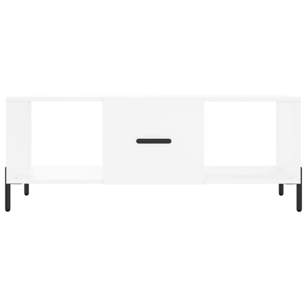  Coffee Table, White, 102x50x40 Cm, Wood-based Material