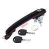Front Exterior Car Door Handle Cover 7M0837207B With Key For VW Sharan 1995-2010 Outside Pull Handle