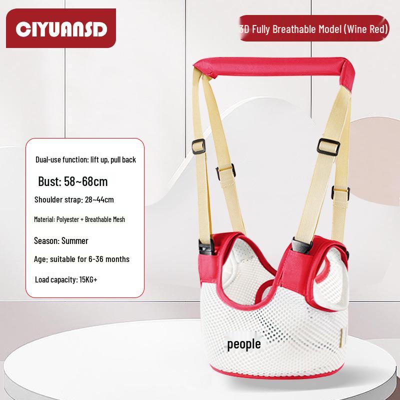 Multifunctional Breathable Baby Walking Harness with Anti-Fall, Anti-Choke, and Anti-Lost Features