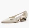Fashion Slip-on French Shallow Wrapped Toe Low Heel Shoes Women's Summer New Pointed Toe Small High Heel Single Shoes