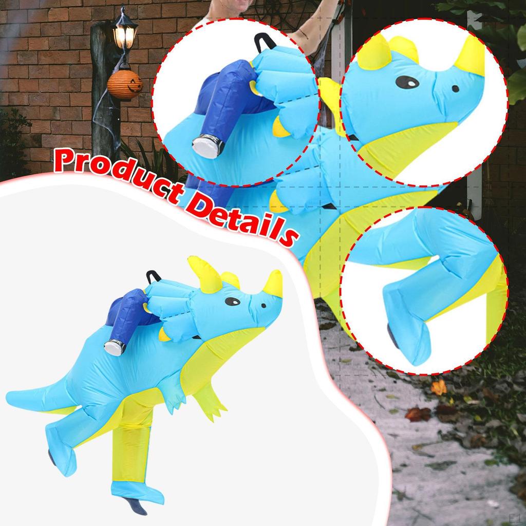 Halloween Aufblasbares Dinosaurier Reitkostüm