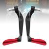 1 Pair of Carbon   Motorcycle Brake   Levers Handlebar   Guard(Red)