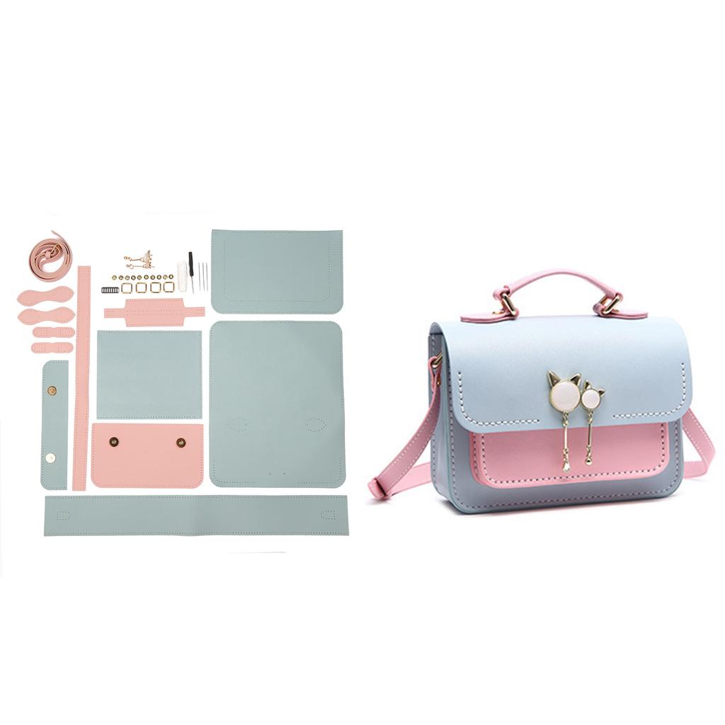 DIY Women Shoulder Bag Fashion Crossbody Bags Pu Leather Handbags Accessories Adjustable Strap Craft Gift for Girls