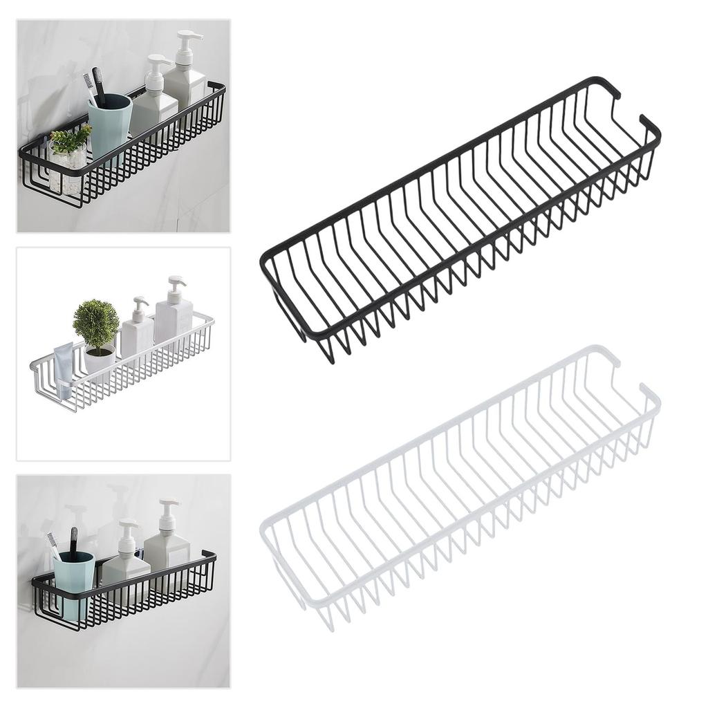 Storage Rack Decorative Aluminum Alloy Practical Stable Hanging Organizer Holders for Home Bathroom