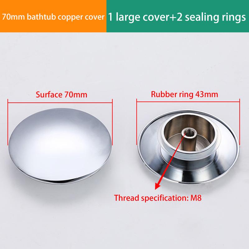 1Pcs Replacement Sink/Basin Waste Plug Cap Easy Pop-Up Click Copper Sink Strainer Kitchen Bathtub Stopper