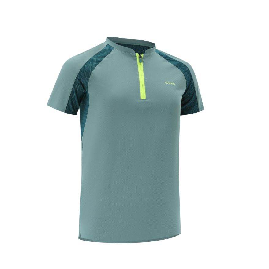 

DECATHLON Футболка QUECHUA MH900 Быстросохнущая с коротким рукавом Зеленая Подростковая 151-160 зелёный