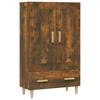 Highboard Smoked Oak 70x31x115 cm Wood Based Panel