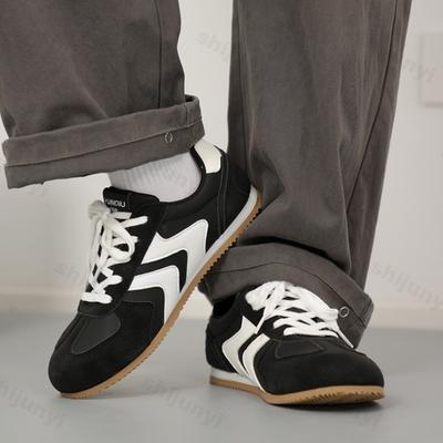 Fashion Fashion Trend Casual Sports Shoes for Men's 2025 New Spring Comofrtable Versatile Low Top Shoes Non Slip Color Blocked Sneakers
