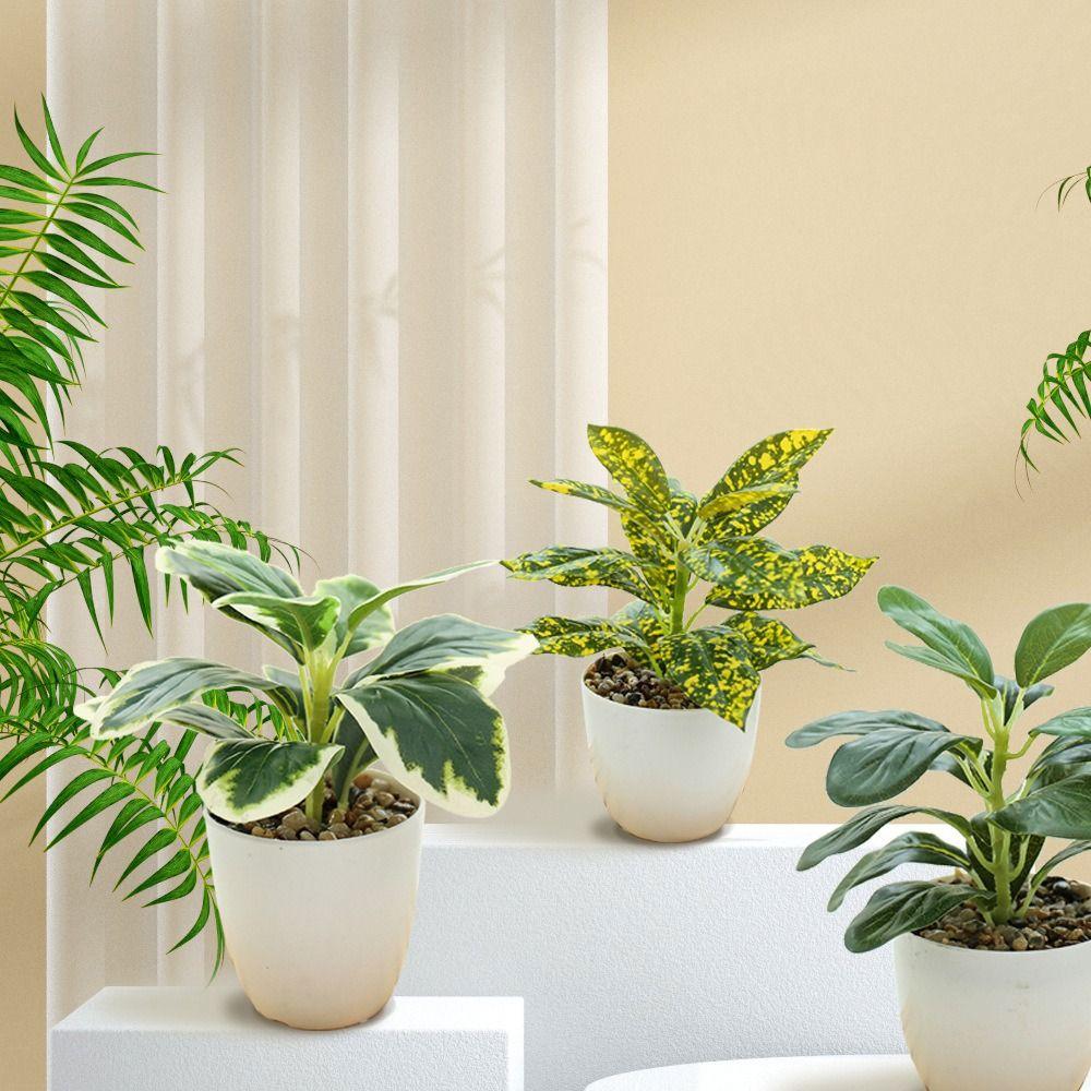 

Lifelike Simulation Potted Plants with Pot Green Pot Plants Decoration Home Decoration