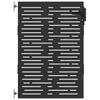 Garden Gate Black 85 X 125 Cm Powder Coated Steel