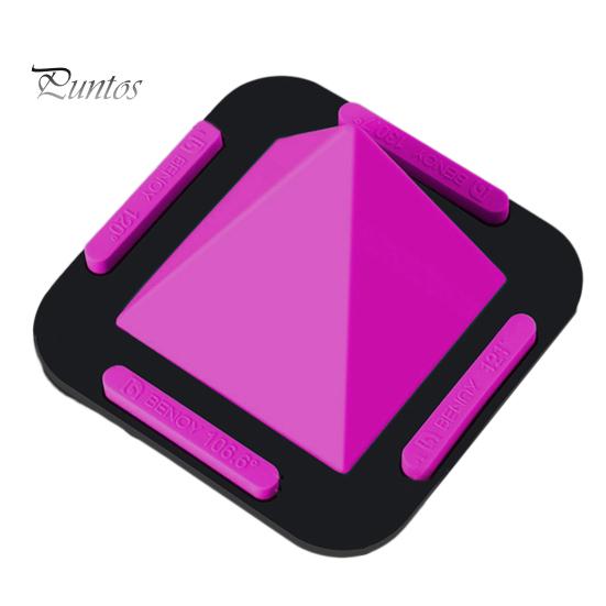 

Держатель для телефона, многофункциональная нескользящая четырехсторонняя силиконовая пирамидальная форма, универсальная стойка для телефона, планшета для просмотра телевизора фиолетовый