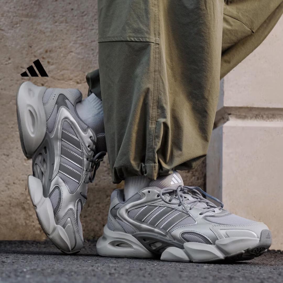 Adidas  Easy Shoes  MEGASTRIDE На платформе Повседневные Папины кроссовки Adidas KJ3925 35.5 серебряный