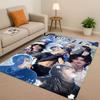 3D Kpop Hyunjin Star Art living Room Non-Slip Area Rug Soft Carpet for Bedroom Playroom and Sofa,Easy Clean Home Decor Doormat