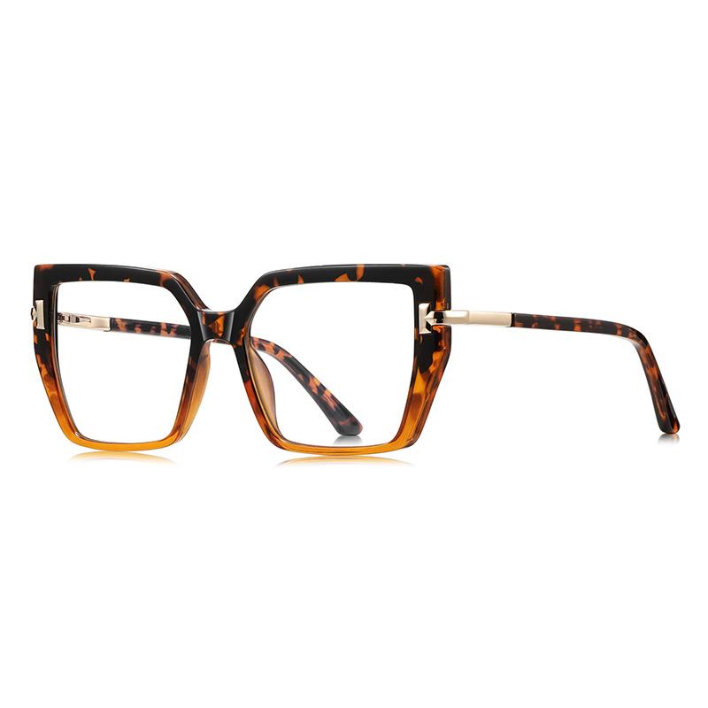 Vintage Anti-Blue Light Reading Glasses Women'S Clear Lens Prescription Glasses  Fashion Square Myopia Hyperopia Glasses