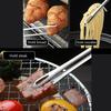 Long Kitchen Tongs Non-Slip Heat Resistant BBQ Grill Tongs Stainless Steel for Steak Seafood Buffet Salad Cooking Tools