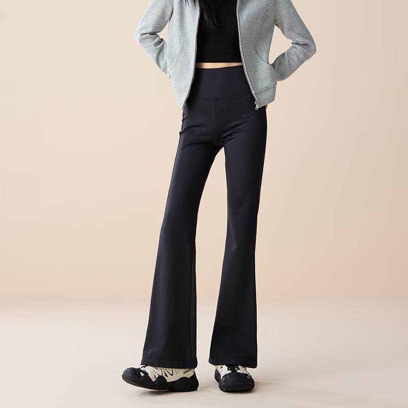 SOFSIL Women s Light Sport High-Waist Fleece Flared Yoga Pants S