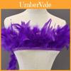 Colorful Turkey Feather Trim For Costume Decoration Stage Performance Diy Fashion Accessories