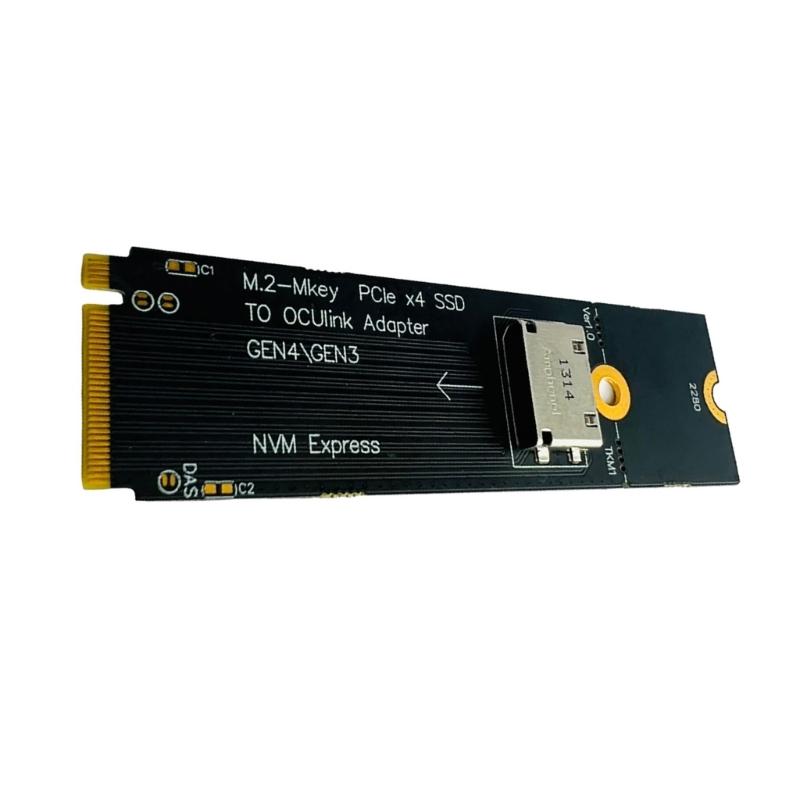 M.2 M Key PCIeX4 SSD To .2 OCUlink SFF-8612 Adapter Card for 2.5inch NVME .2(SFF 8639)SSD PCIE NGFF Converter Card