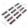 Carbon Fiber Car Stickers 700 800 900 Car Rear Trunk Emblem Badge Car Styling For Brabus Tailgate Decal Sticker Accessories